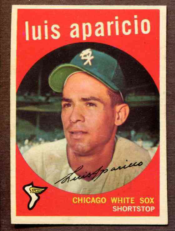 1959 Topps #310 Luis Aparicio [#] (White Sox) Baseball cards value
