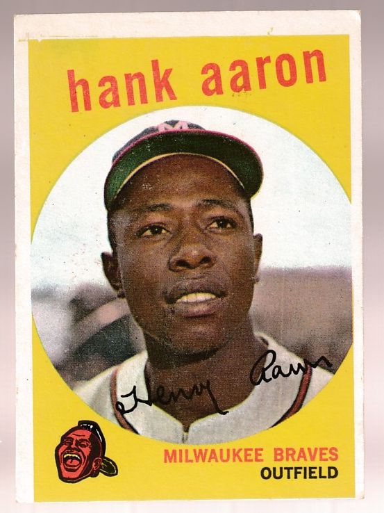 1959 Topps #380 Hank Aaron [#z] (Braves) Baseball cards value