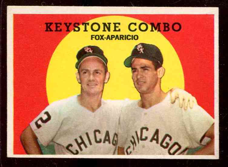 1959 Topps #408 'Keystone Combo' [#] Nellie Fox/Luis Aparicio (White Sox) Baseball cards value