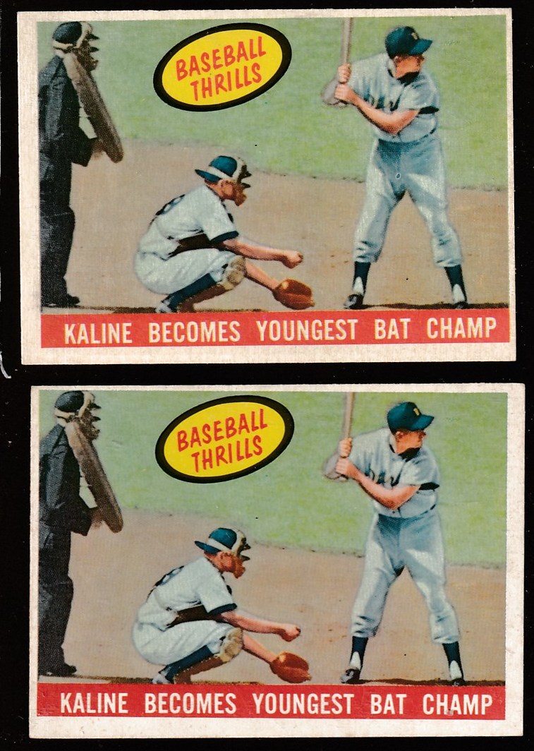 1959 Topps #463 Al Kaline 'Baseball Thrills' [#] (Tigers) Baseball cards value