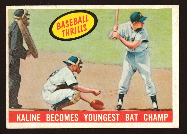 1959 Topps #463 Al Kaline 'Baseball Thrills' [#] (Tigers) Baseball cards value