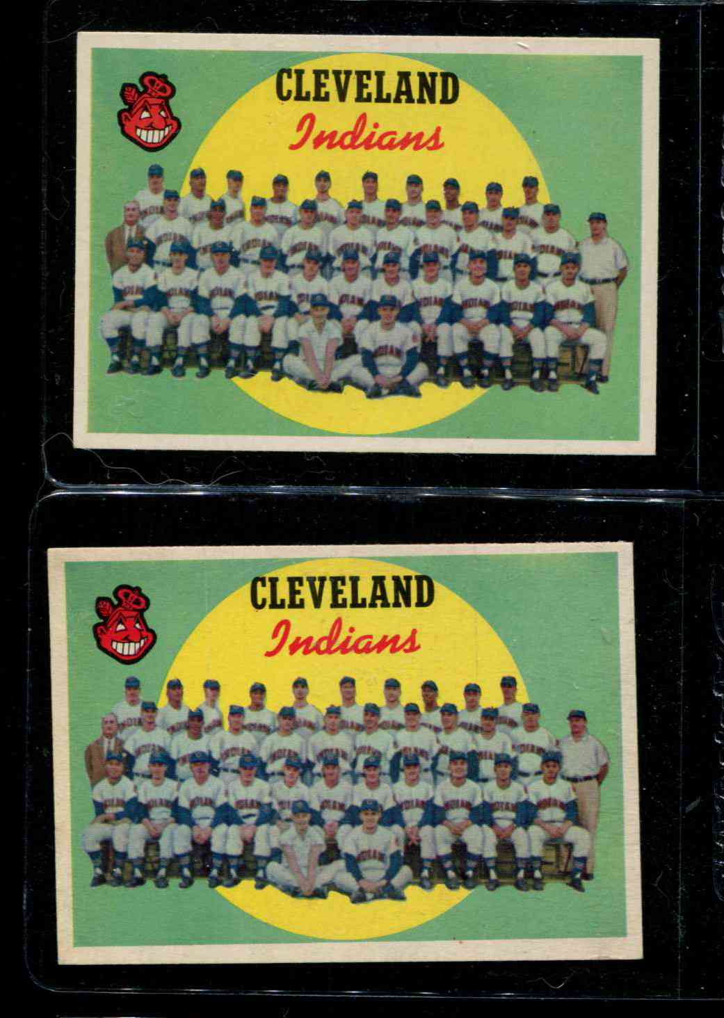 1959 Topps #476 Indians TEAM card [#] (Checklist on back unmarked !!!) Baseball cards value