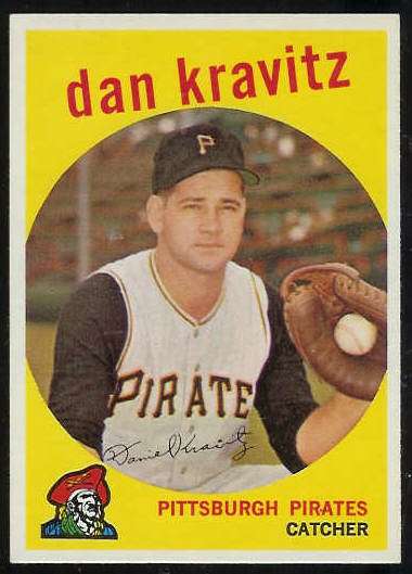 1959 Topps #536 Danny Kravitz SCARCE HIGH # [#] (Pirates) Baseball cards value