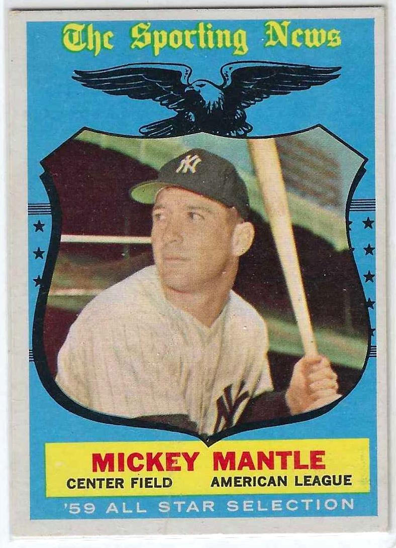 1959 Topps #564 Mickey Mantle All-Star SCARCE HIGH # [#] (Yankees) Baseball cards value