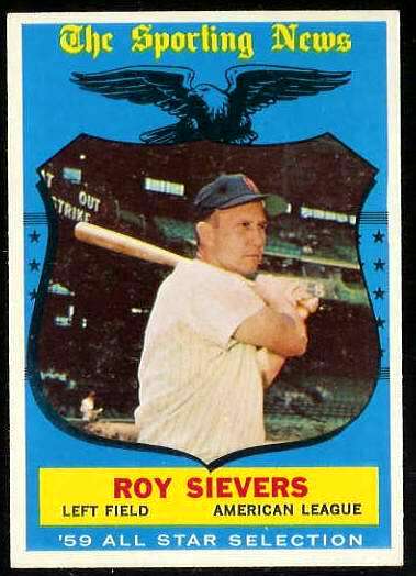 1959 Topps #566 Roy Sievers All-Star SCARCE HIGH # [#a] (Senators) Baseball cards value