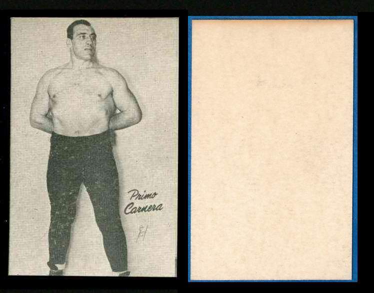 1947 Homogenized Bond Bread # 7 Primo Carnera BOXING SQUARE CORNERED Baseball cards value