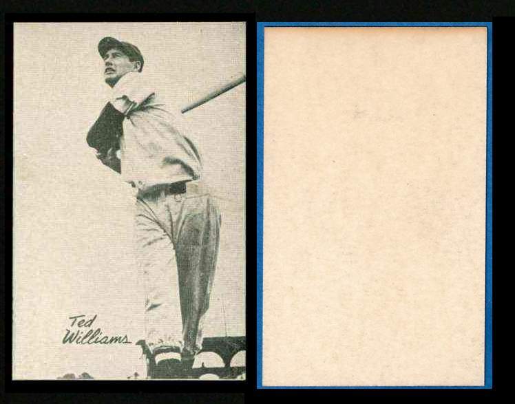 1947 Homogenized Bond Bread #48 Ted Williams SQUARE CORNERED (Red Sox) Baseball cards value