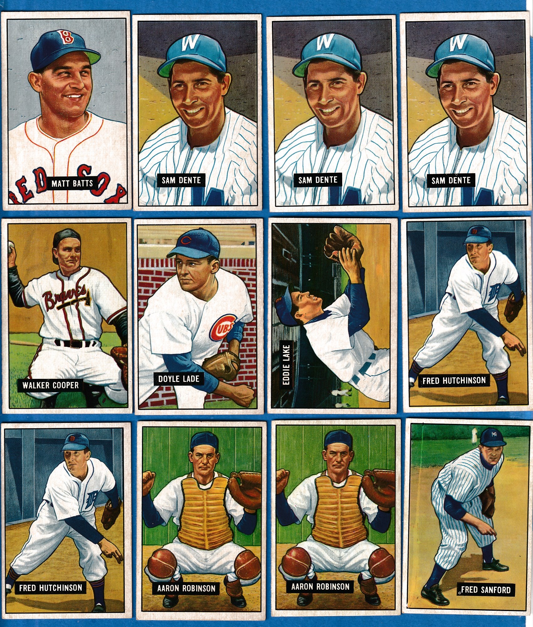 1951 Bowman #129 Matt Batts (Red Sox) Baseball cards value