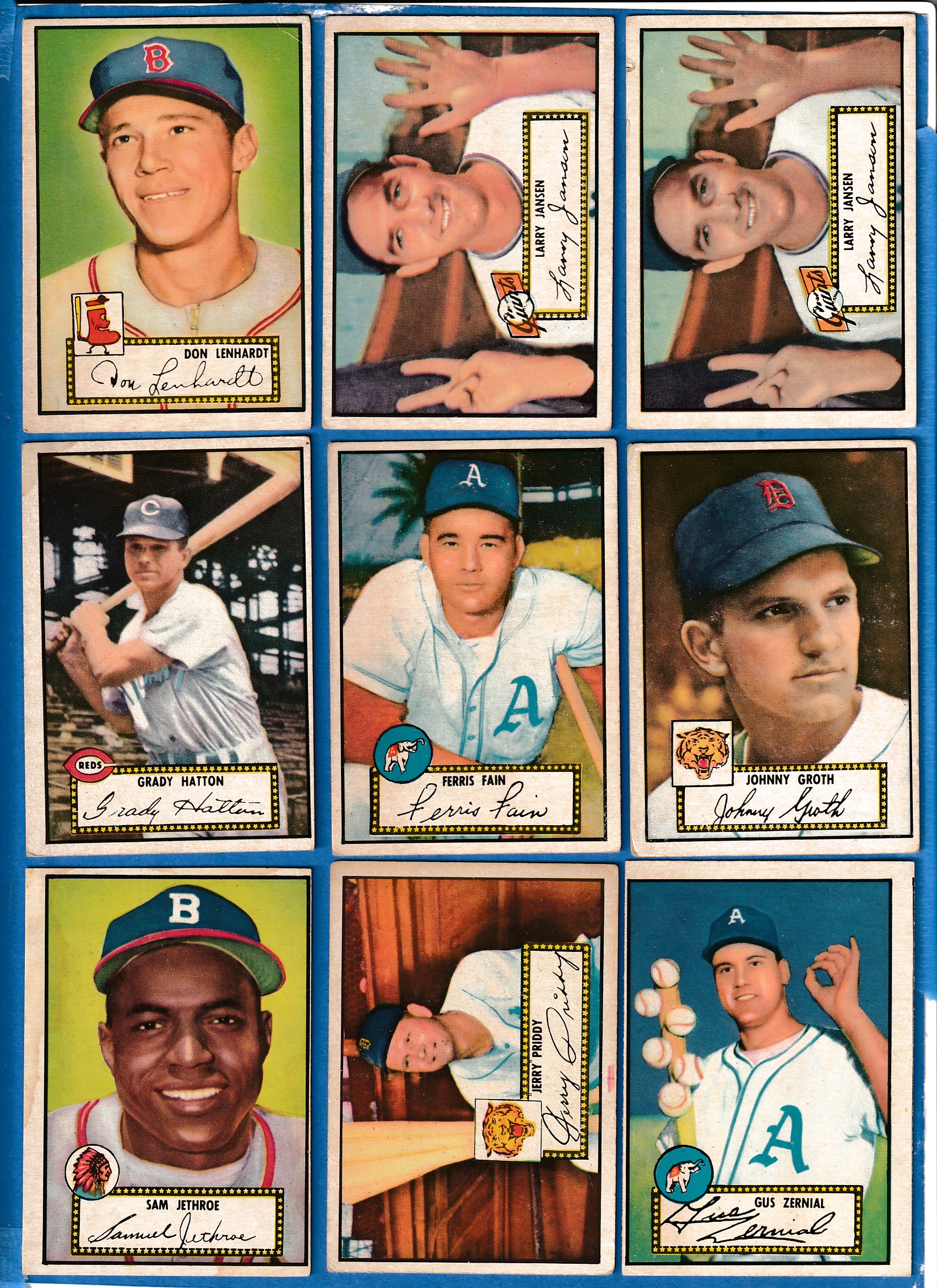 1952 Topps #  6 Grady Hatton BLACK-BACK (Reds) Baseball cards value