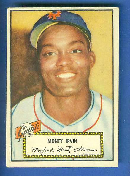 1952 Topps # 26 Monty Irvin (NY Giants) Baseball cards value