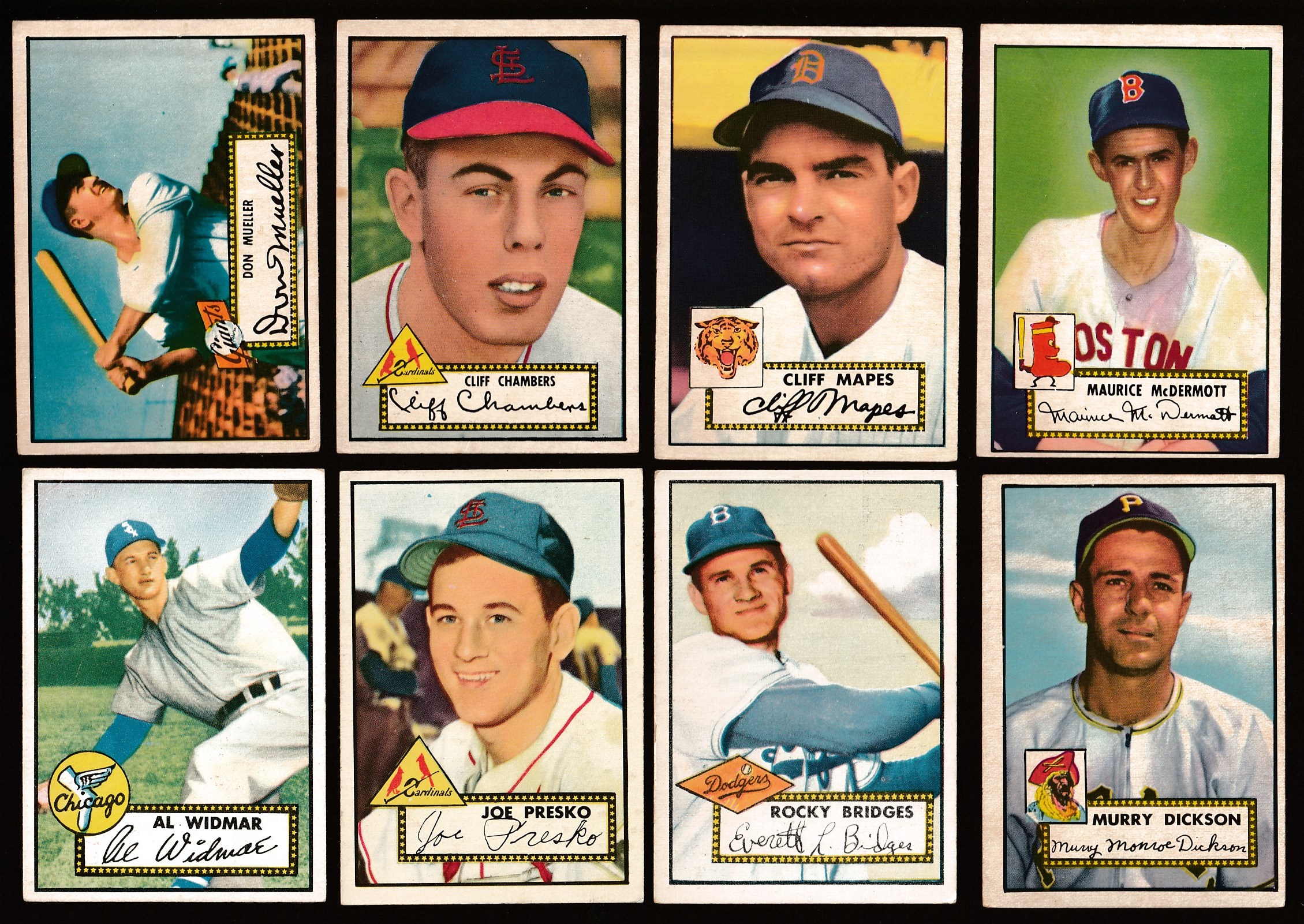 1952 Topps #239 Rocky Bridges (Brooklyn Dodgers) Baseball cards value