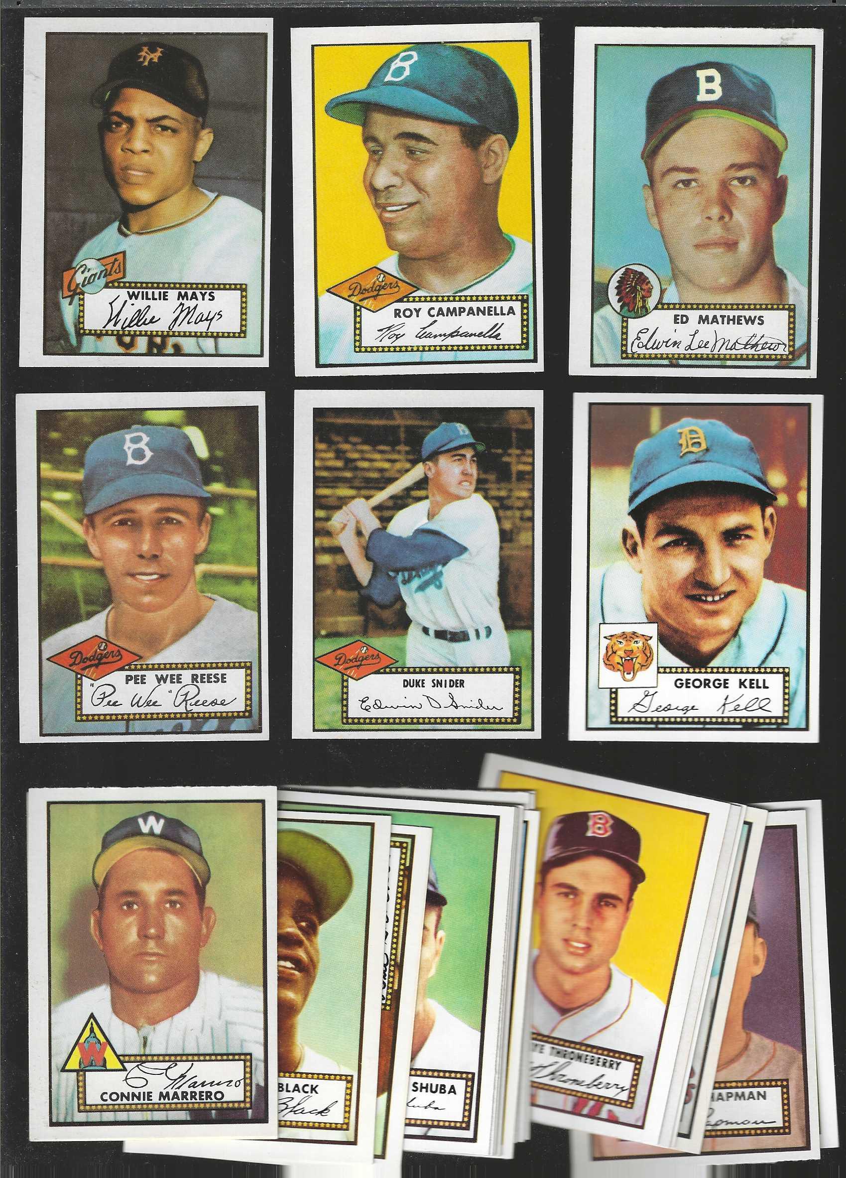  1952 Topps Archives (1983) - STARTER SET/Lot-(265) w/Hall-of-Famers & Hi#s Baseball cards value