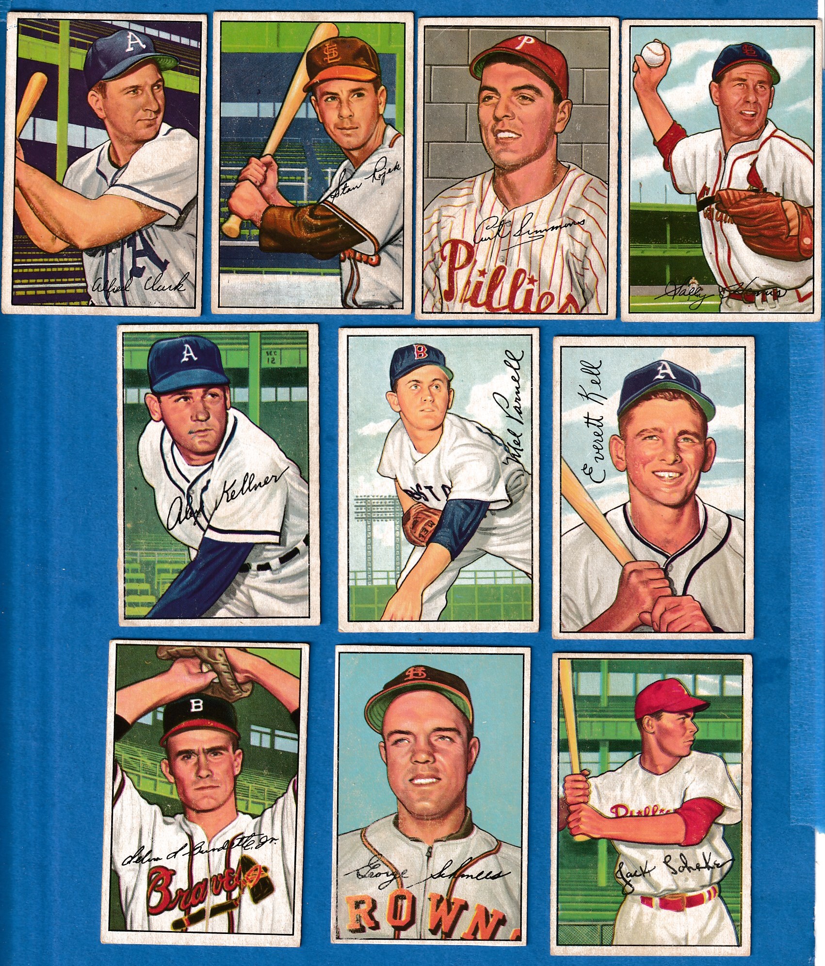 1952 Bowman #242 Everett Kell SCARCE HI# (Philadelphia A's) Baseball cards value