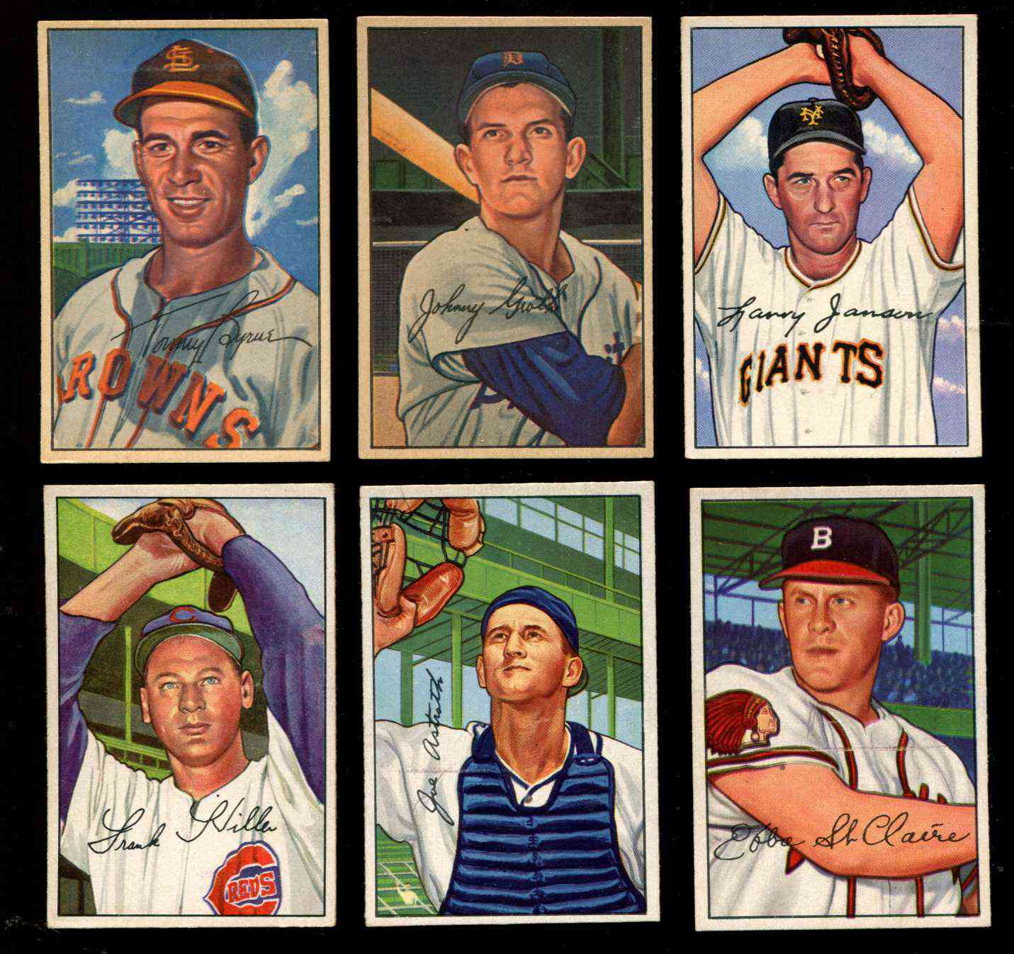 1952 Bowman # 90 Larry Jansen (New York Giants) Baseball cards value
