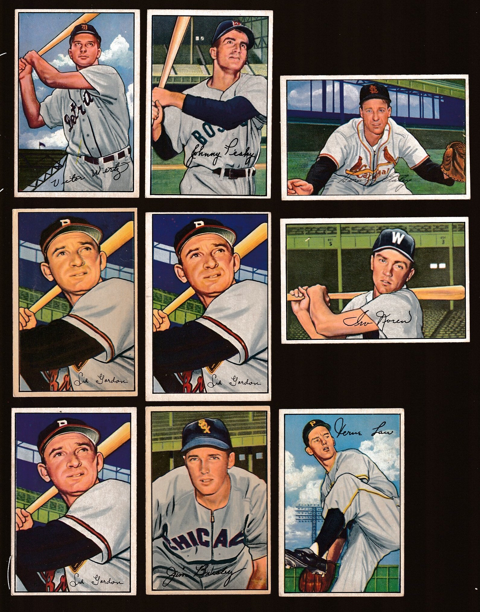 1952 Bowman # 39 Vic Wertz (Tigers) Baseball cards value