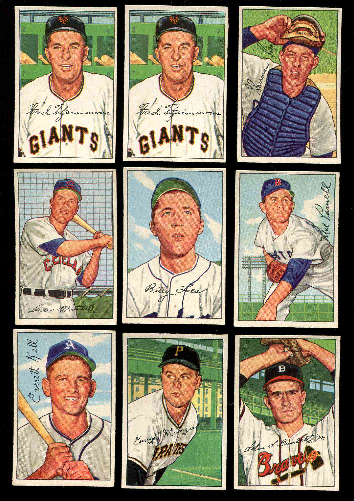 1952 Bowman #240 Billy Loes ROOKIE SCARCE HI# (Brooklyn Dodgers) Baseball cards value