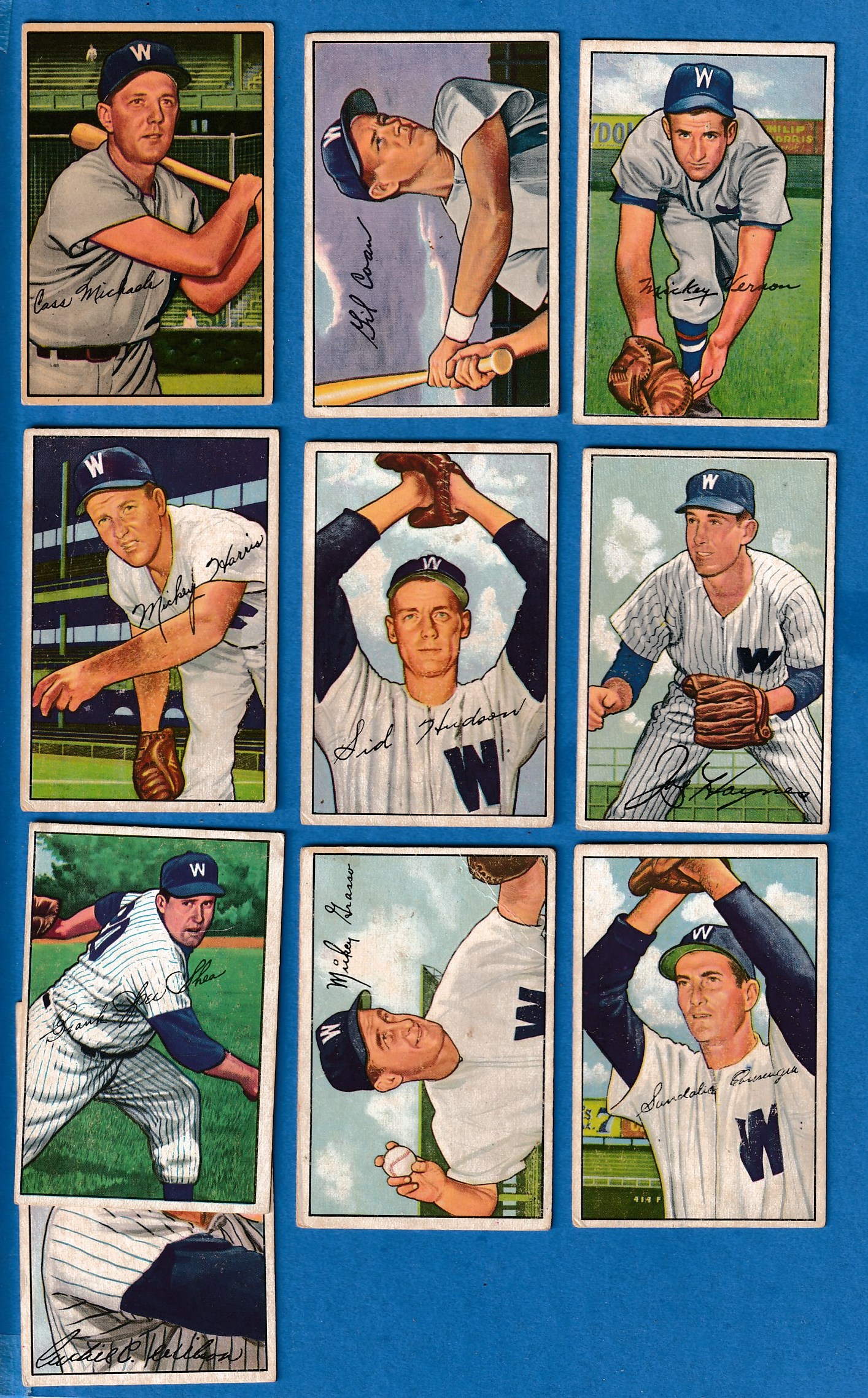 1952 Bowman  - SENATORS (Washington) - Starter Team Set/Lot (11 diff.) Baseball cards value