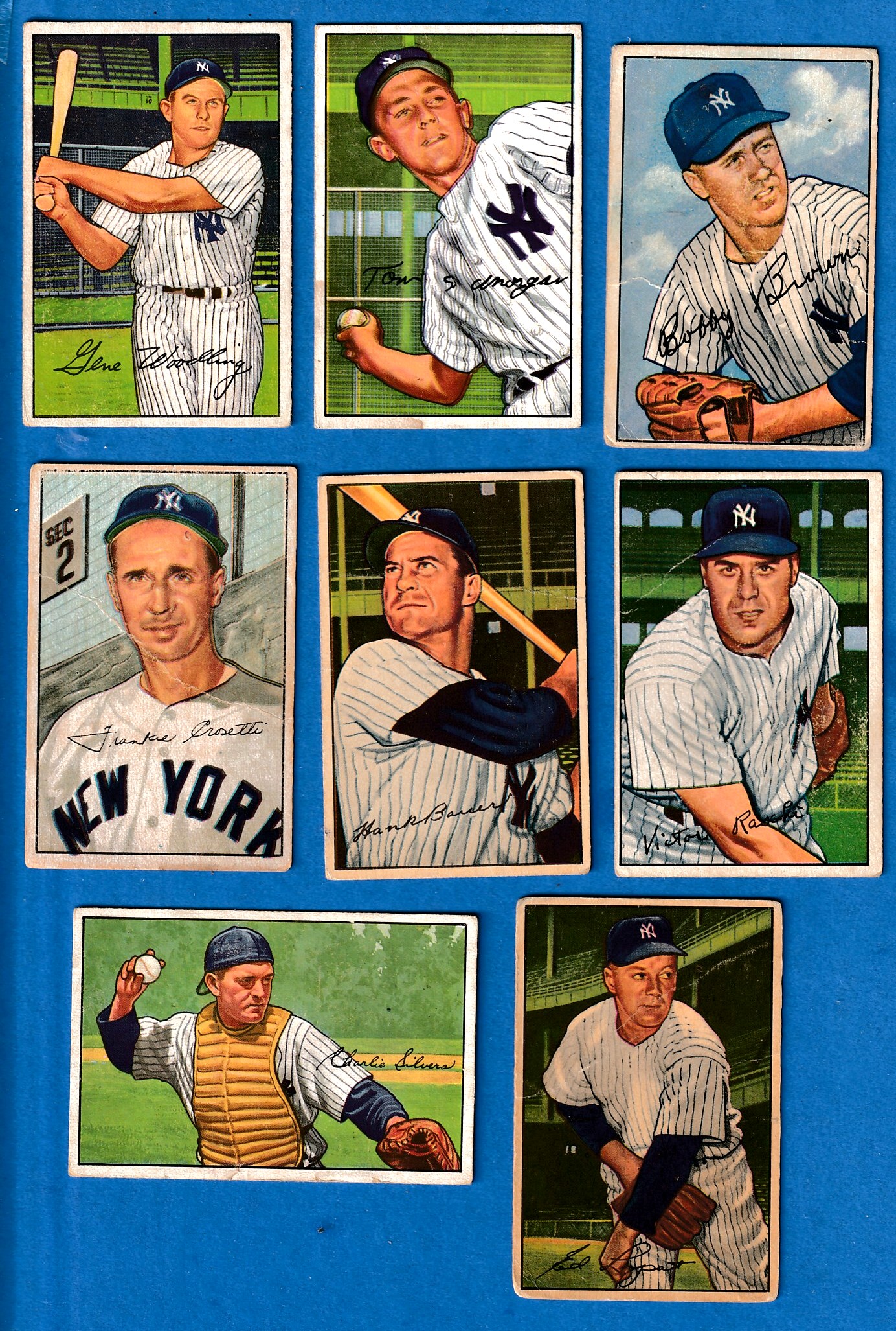 1952 Bowman  - YANKEES - Team Lot (8) Baseball cards value