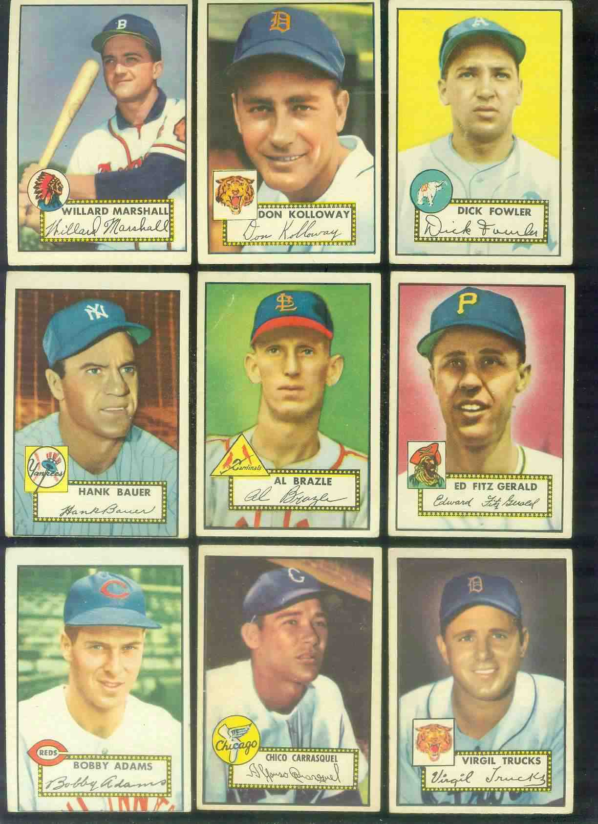 1952 Topps #215 Hank Bauer (Yankees) Baseball cards value
