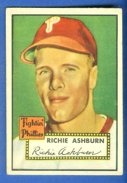 1952 Topps #216 Richie Ashburn (Phillies) Baseball cards value