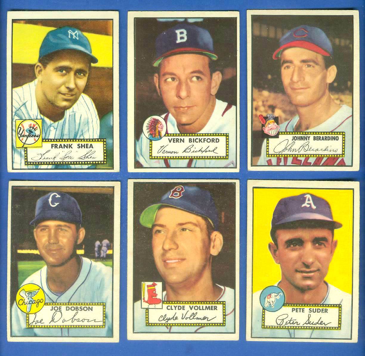 1952 Topps #253 Johnny Berardino (Indians) Baseball cards value
