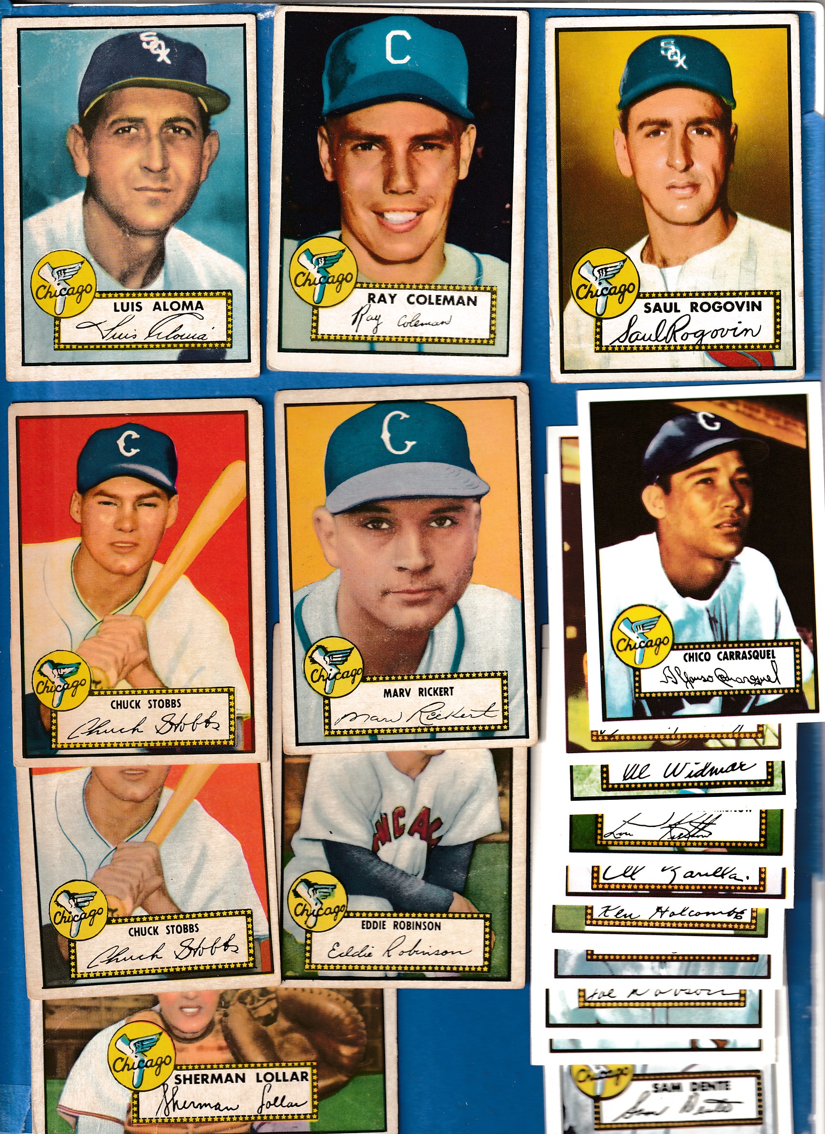 1952 Topps  - WHITE SOX - Starter Team Set/Lot (11 diff. + 12 Archives ) Baseball cards value