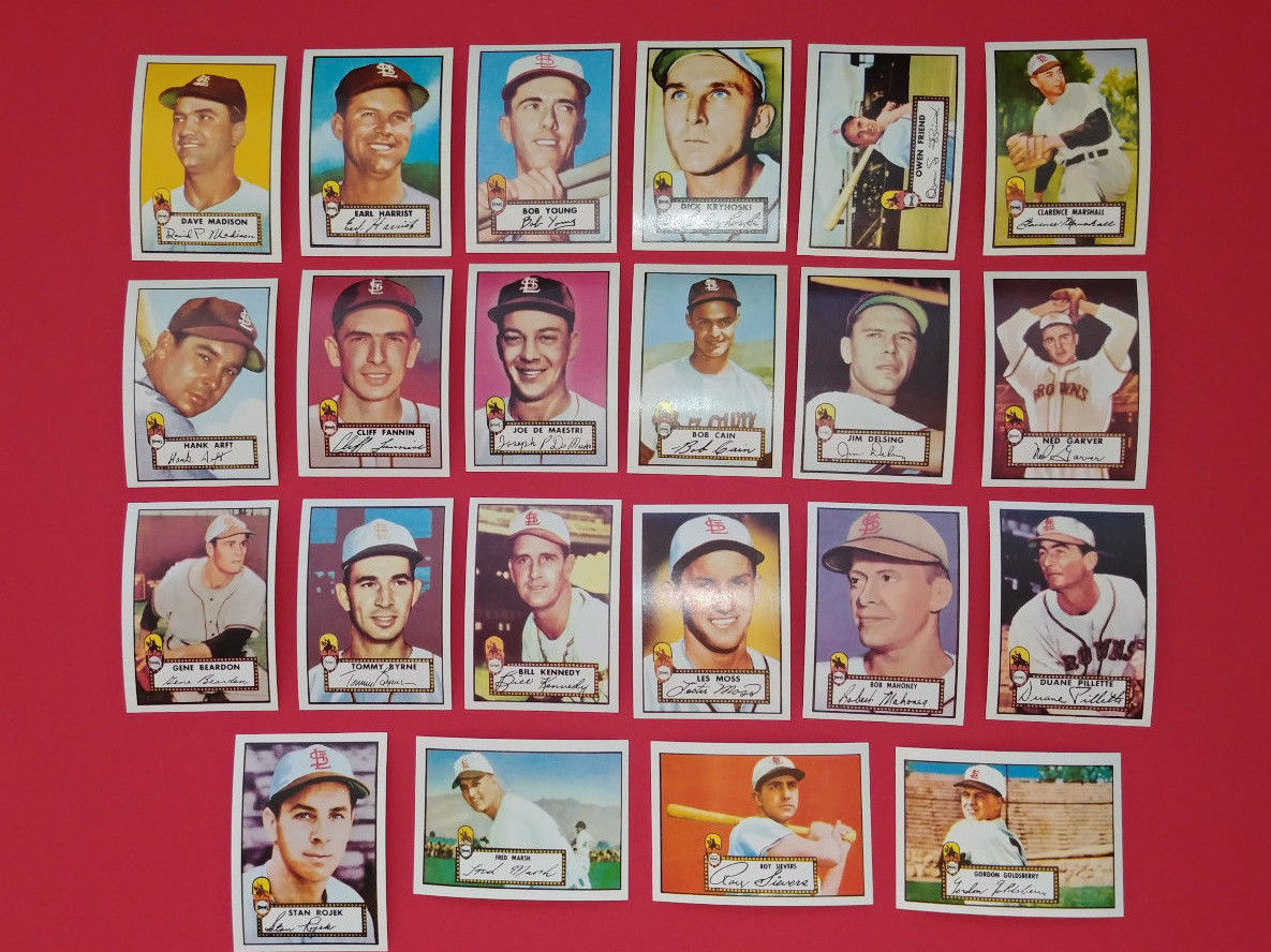  St. Louis Browns - 1952 Topps Archives COMPLETE TEAM SET (22 cards) Baseball cards value