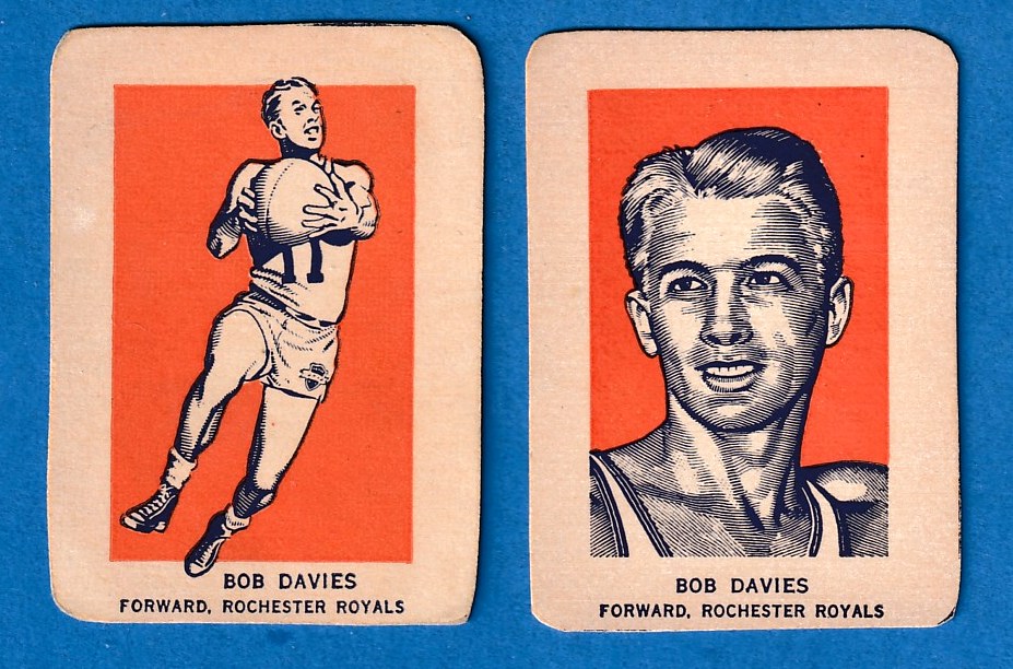 1952 Wheaties # 6A+6B Bob Davies PORTRAIT & ACTION (Basketball) Baseball cards value