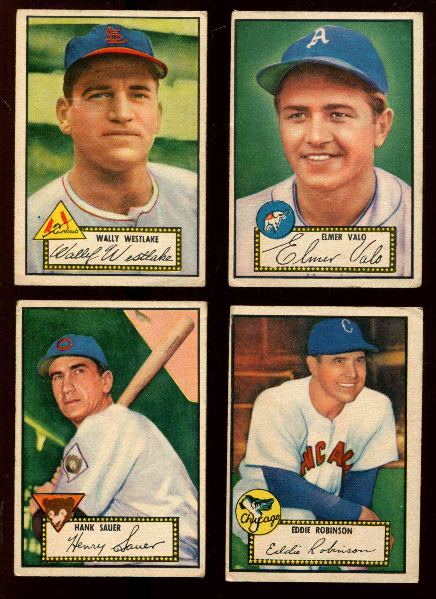 1952 Topps # 35 Hank Sauer (Cubs) Baseball cards value