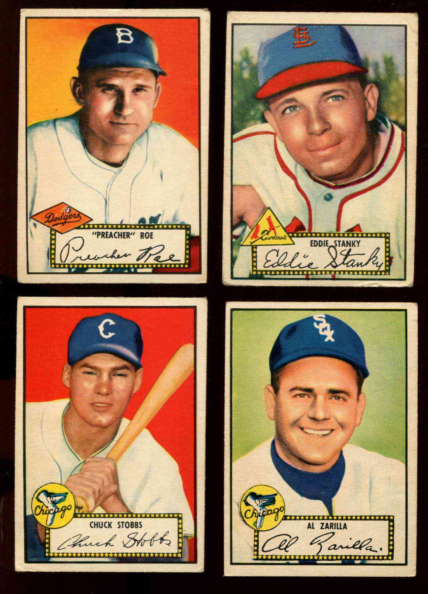 1952 Topps # 62 Chuck Stobbs (White Sox) Baseball cards value