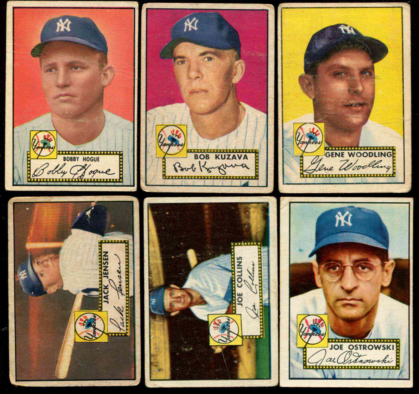 1952 Topps #206 Joe Ostrowski (Yankees) Baseball cards value