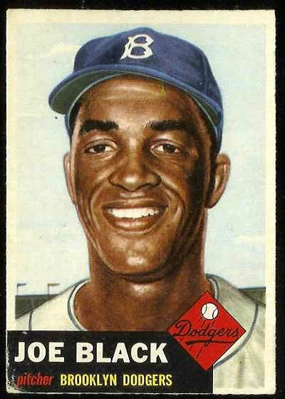 1953 Topps # 81 Joe Black SHORT PRINT (Brooklyn Dodgers) Baseball cards value