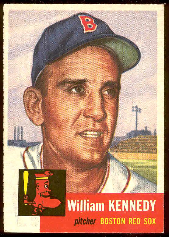 1953 Topps # 94 William Kennedy (Red Sox) Baseball cards value