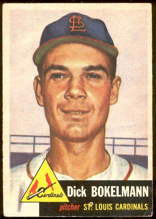 1953 Topps #204 Dick Bokelmann (Cardinals) Baseball cards value