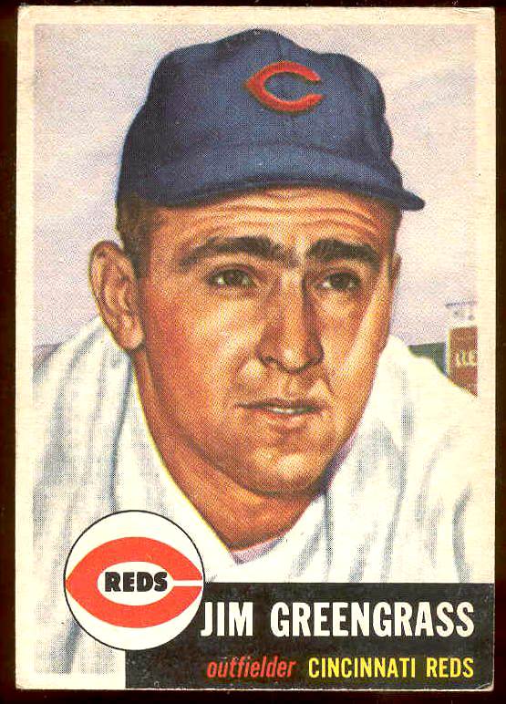 1953 Topps #209 Jim Greengrass (Reds) Baseball cards value