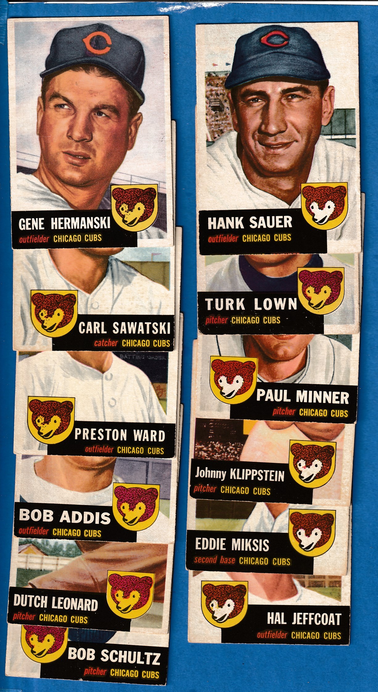 1953 Topps  - CUBS - Near Complete Team Set (12/13) Baseball cards value