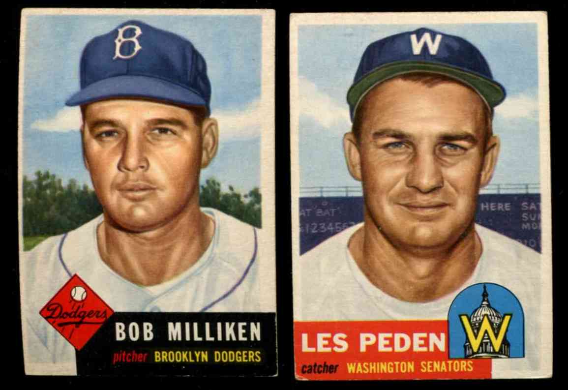 1953 Topps #256 Les Peden SCARCE HIGH # (Senators) Baseball cards value