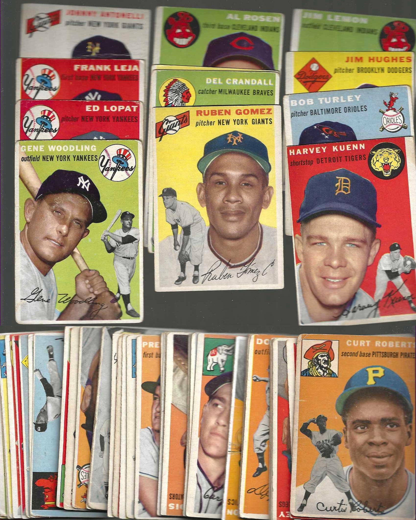 1954 Topps  -  Starter Set/Lot (59 different) Baseball cards value