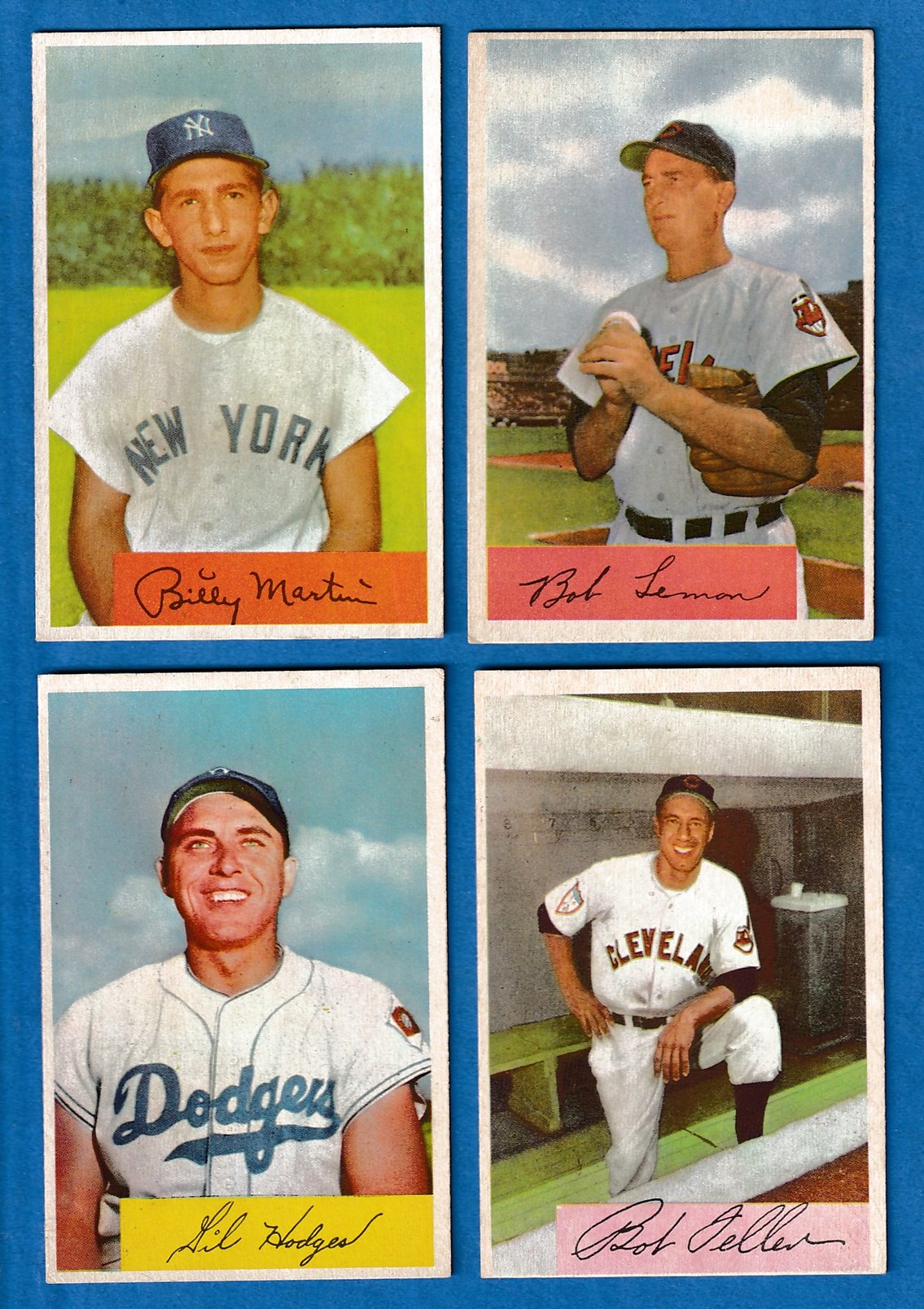 1954 Bowman #138B Gil Hodges CORRECTED VARIATION '.992/.991 FA' Baseball cards value