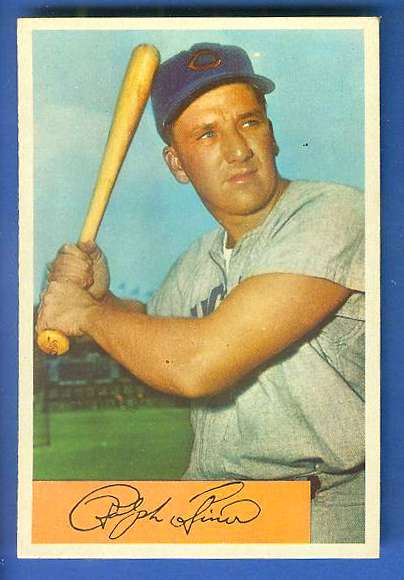 1954 Bowman # 45 Ralph Kiner [#] (Cubs) Baseball cards value