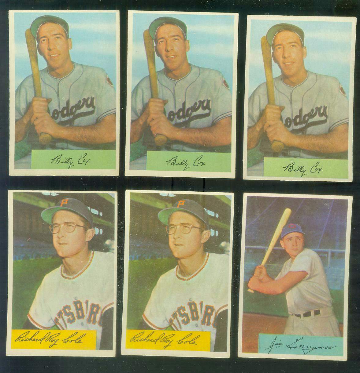 1954 Bowman # 28A Jim Greengrass VARIATION 'Born N.J.' (Reds) Baseball cards value