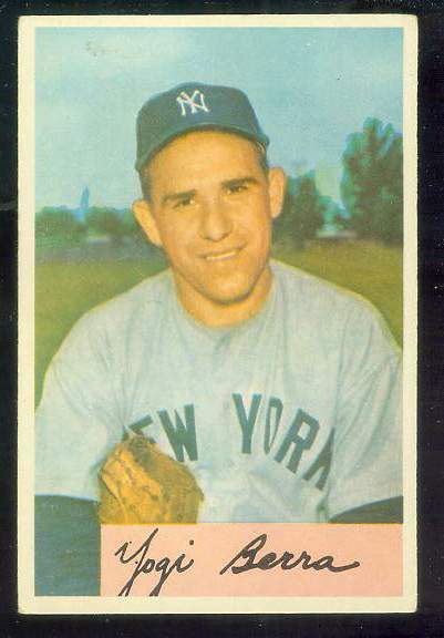 1954 Bowman #161 Yogi Berra (Yankees) Baseball cards value