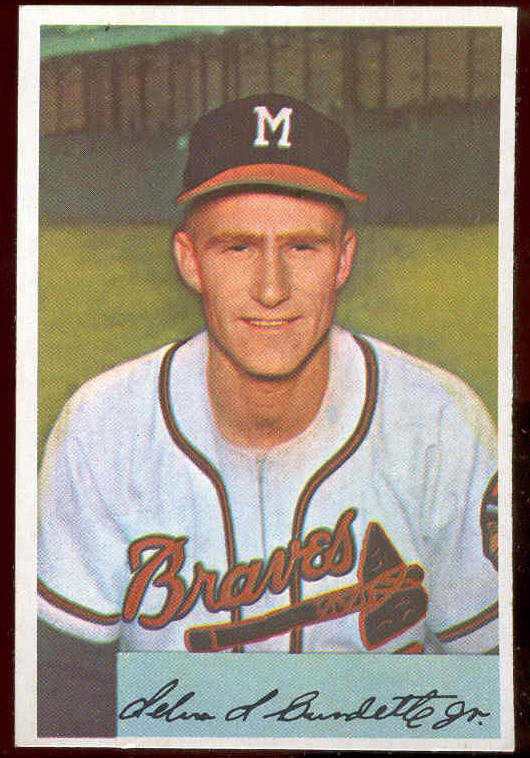 1954 Bowman #192 Lew Burdette (Braves) Baseball cards value