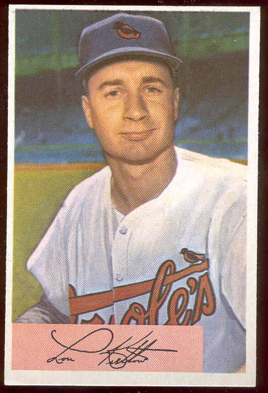 1954 Bowman #197 Lou Kretlow (Orioles) Baseball cards value