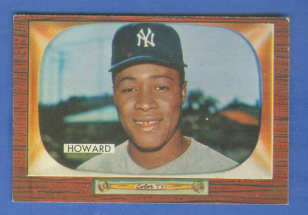 1955 Bowman # 68 Elston Howard ROOKIE (Yankees) Baseball cards value
