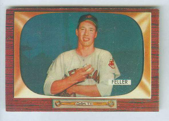 1955 Bowman #134 Bob Feller (Indians) Baseball cards value