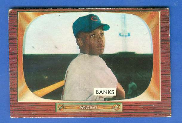 1955 Bowman #242 Ernie Banks SCARCER HIGH NUMBER (Cubs) Baseball cards value