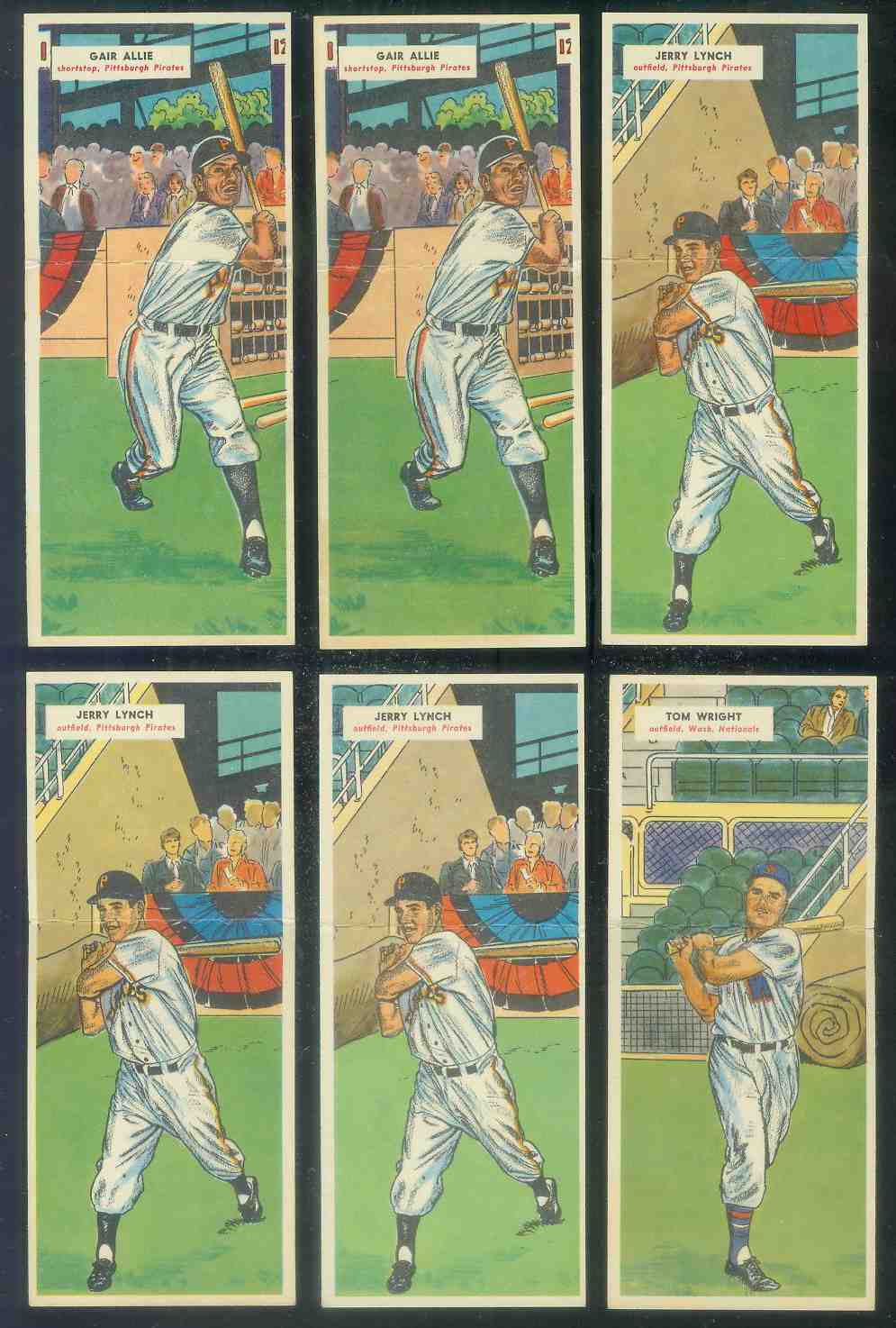 1955 Topps DoubleHeader #.73 Jerry Lynch / #74 Harry Brecheen COACH Baseball cards value