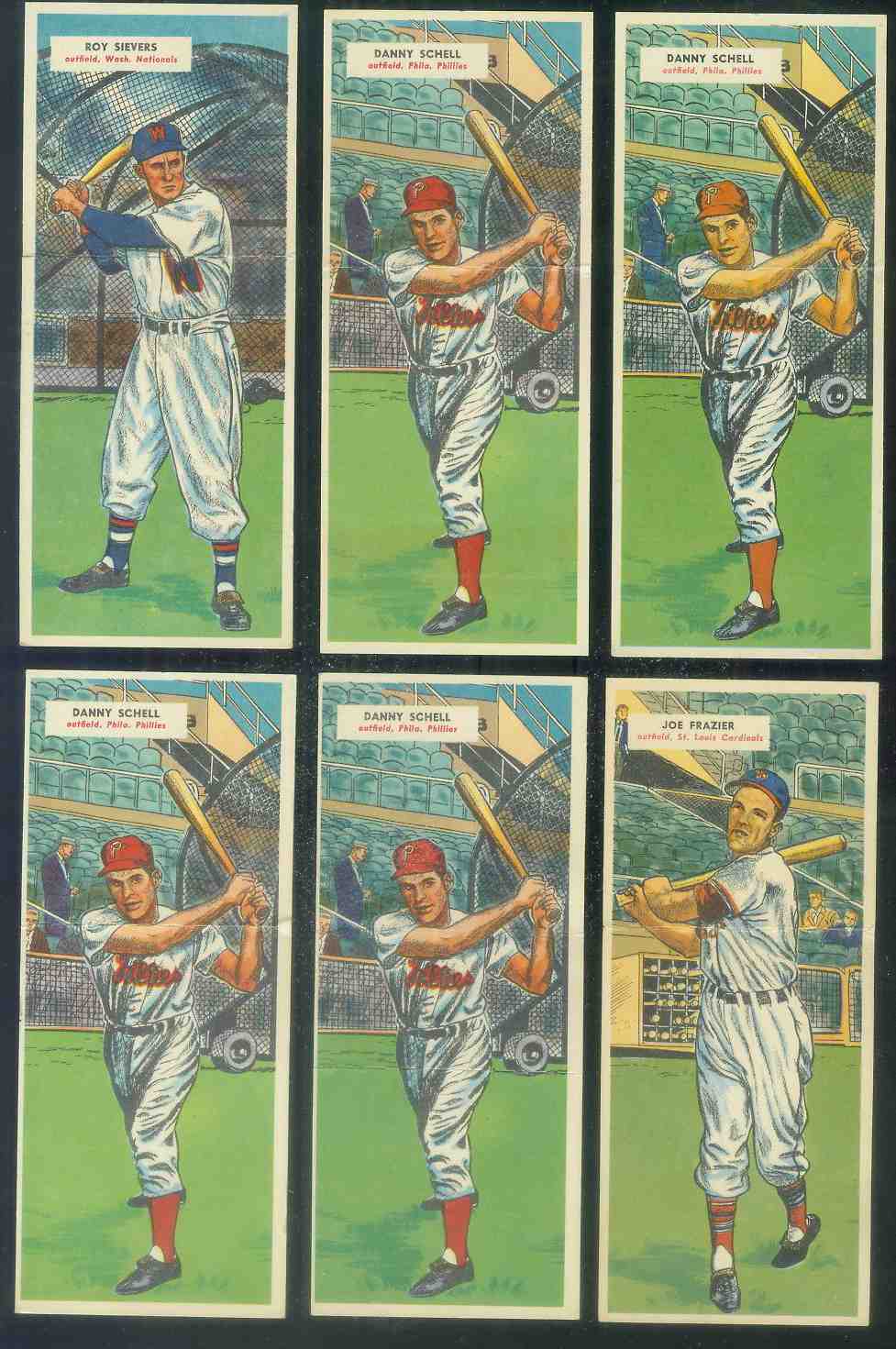 1955 Topps DoubleHeader #.83 Joe Frazier / #84 Don Mossi ROOKIE Baseball cards value