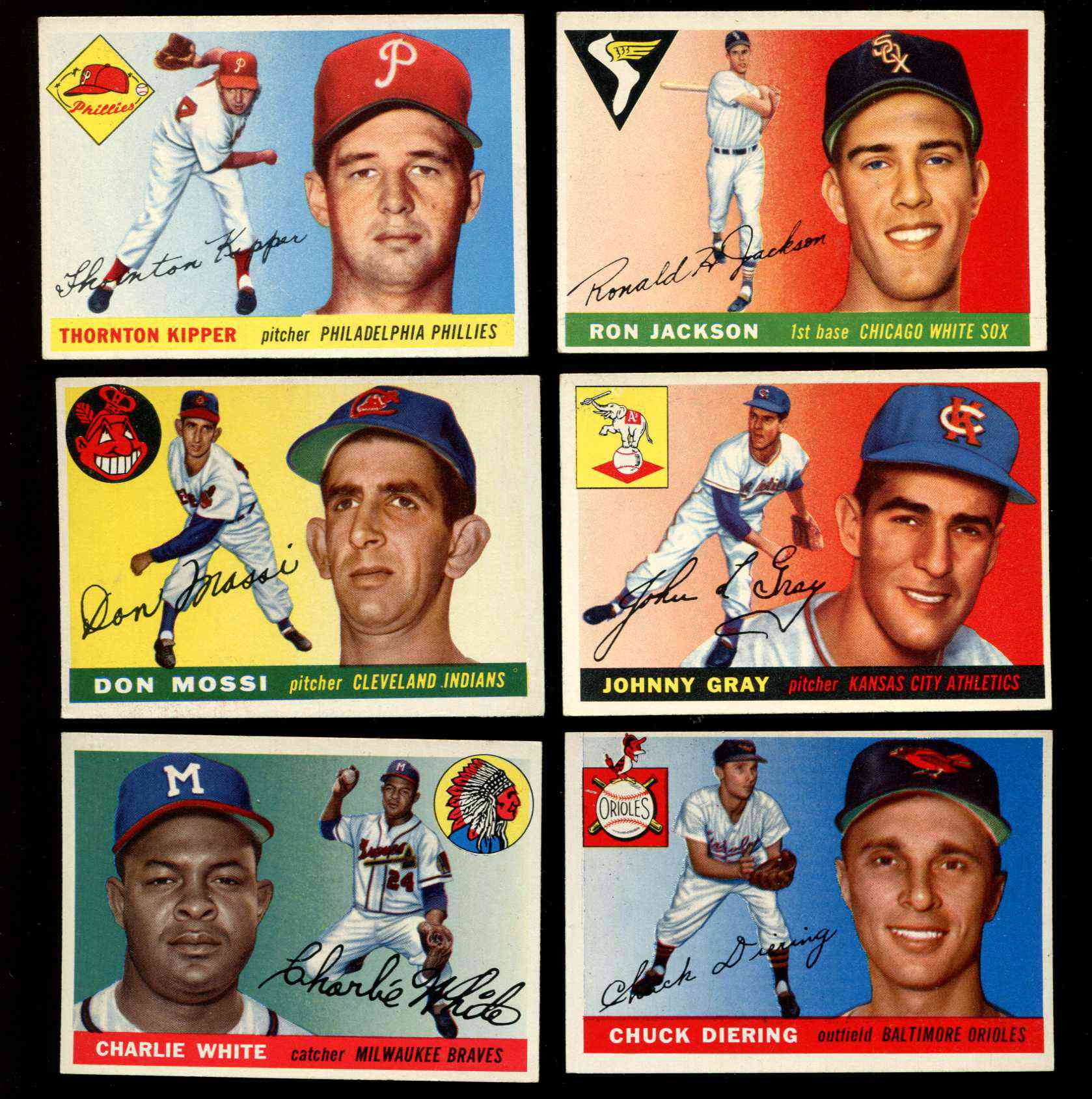 1955 Topps #101 Johnny Gray (Kansas City A's) Baseball cards value
